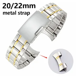 Stainless Steel Watch Strap Metal Wristband 20mm 22mm Watch Band Universal Replacement Bracelet for Men Woman Watchbands