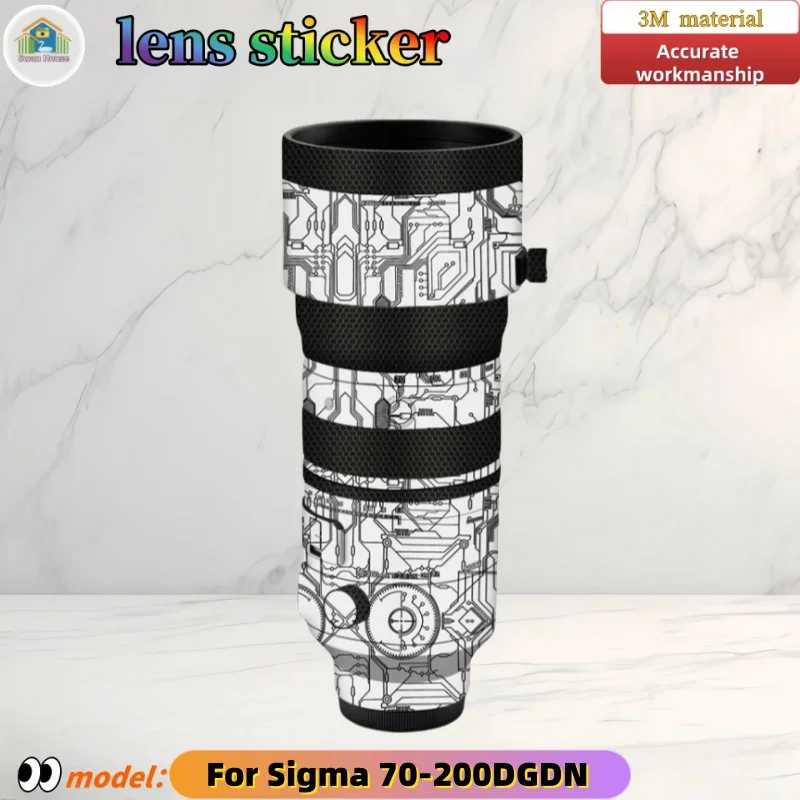 

70200DGDN For Sigma 70-200 DGDN Camera lens sticker, DIY skin, Precision tailoring wear-resistant protective film