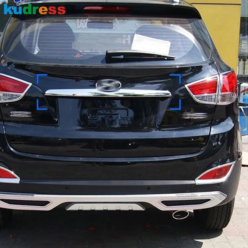 Car Accessories For Hyundai Tucson IX35 2010 2011 2012 ABS Chrome Rear Trunk Lid Cover Trim Tail Gate Tailgate Molding Strip