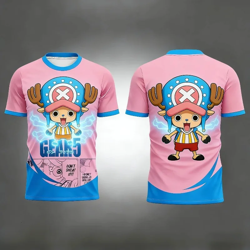 One Piece Summer New  Nami Hancock Chopper Pastel 3D All Over Print T-Shirt Breathable Kawaii Anime Streetwear