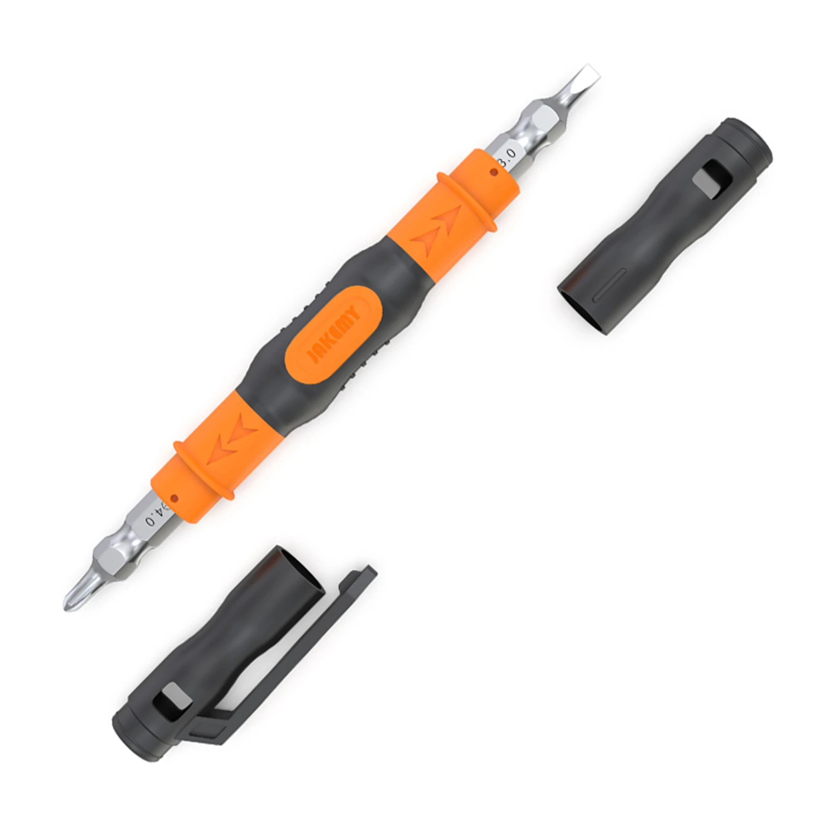 Portable 3 in 1 Double-head Bits Screwdriver Pen with Magnetic Two Way Slotted and Phillips Bits DIY Repair Tool Kit