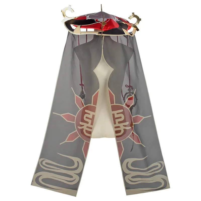 Scaramouche COS Costume Vagabond Cloak and Hat Set with Hat + Waistpiece + Leg Rings + Gloves + Straps