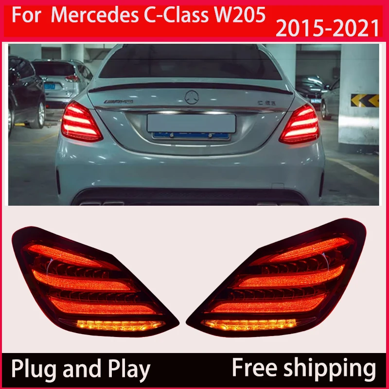 

Задний фонарь в сборе для Mercedes-Benz C-class W205 C200 C260 C63 2015-2021