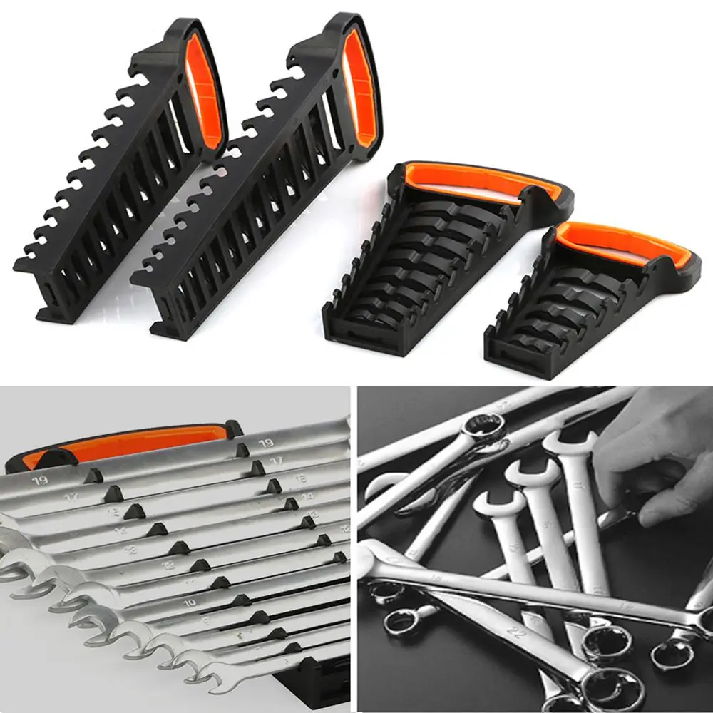 Ratchet Wrench Set Bracket Rail Tray Saves Space Wrenches Keeper Wrenches Storage Rack Spanner Organizer Wrench Holder