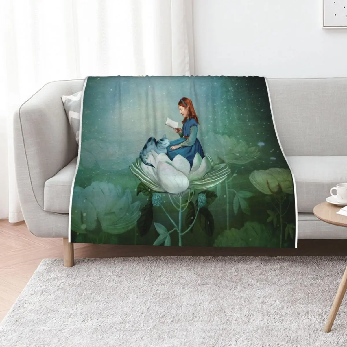 

Blue stories Throw Blanket Furrys Decorative Beds Soft Beautifuls Blankets