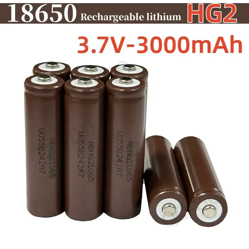 2026 New Rechargeable Battery Factory  Best-selling 18650 Battery Lithium-ion Tip HG2 3.7V 3000MAH Suitable for Microcomputers