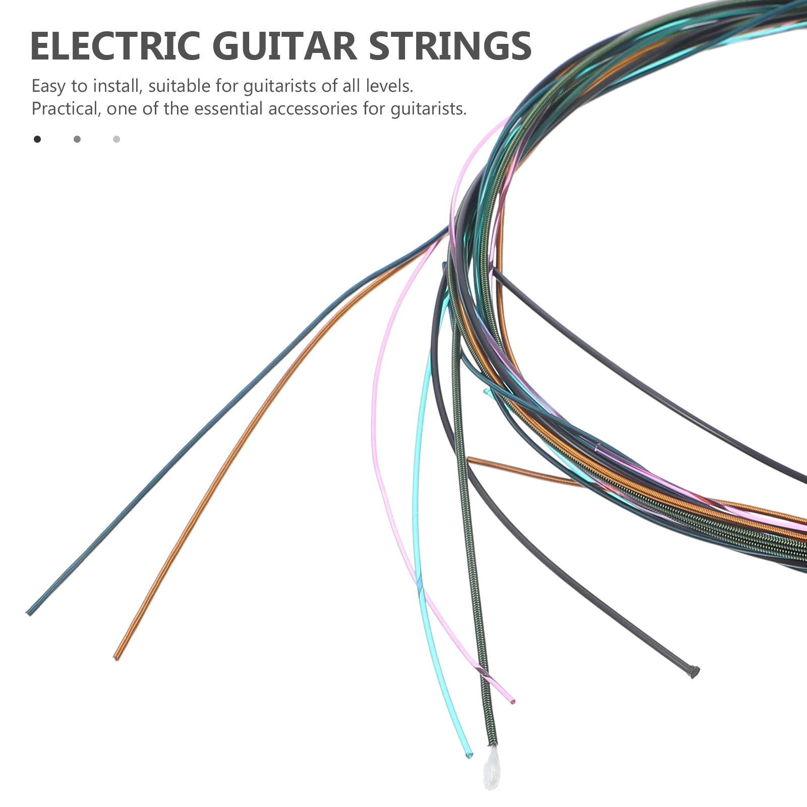 

6 Pcs Colorful Strings Electric Guitar Accessories Musical Instrument Parts and