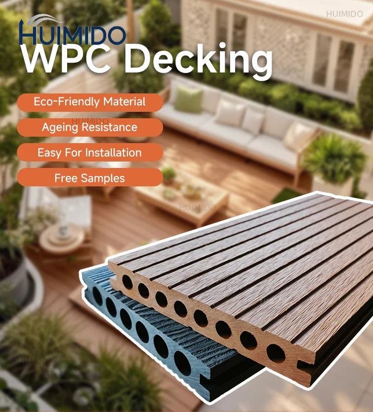 Selin Outdoor Waterproof Interlock WPC Composite Patio Tile Wood Floor for Terrace Parquet Deck Tile Plastic Decking