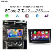Carplay Android 14 Car Multimedia Player 12GB GPS Navigation Bluetooth Radio For Porsche 911 996 986 Boxster Carrera 1998-2006