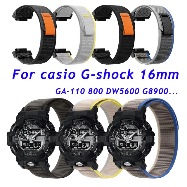 Trail Loop Nylon Loop Strap For Casio G SHOCK GA GD 100 110 120 700 GLX GR GW 8900 DW Watch Band 16mm Sports Wrist Bracelet Belt AliExpress