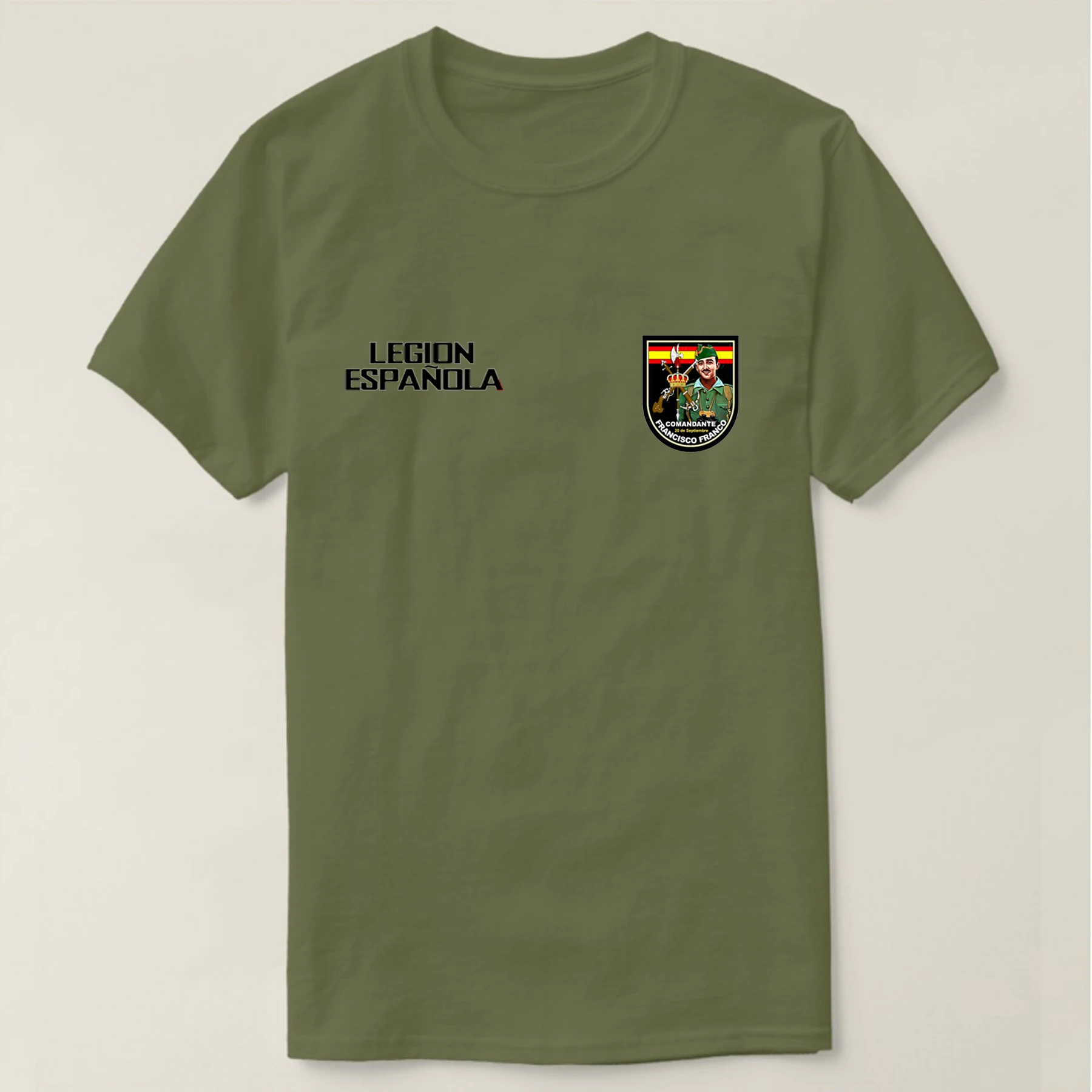 Legión Española 100 Años Fundador Francisco Franco Camiseta . Spanish Legion T Shirt New 100% Cotton Short Sleeve O-Neck T-shirt