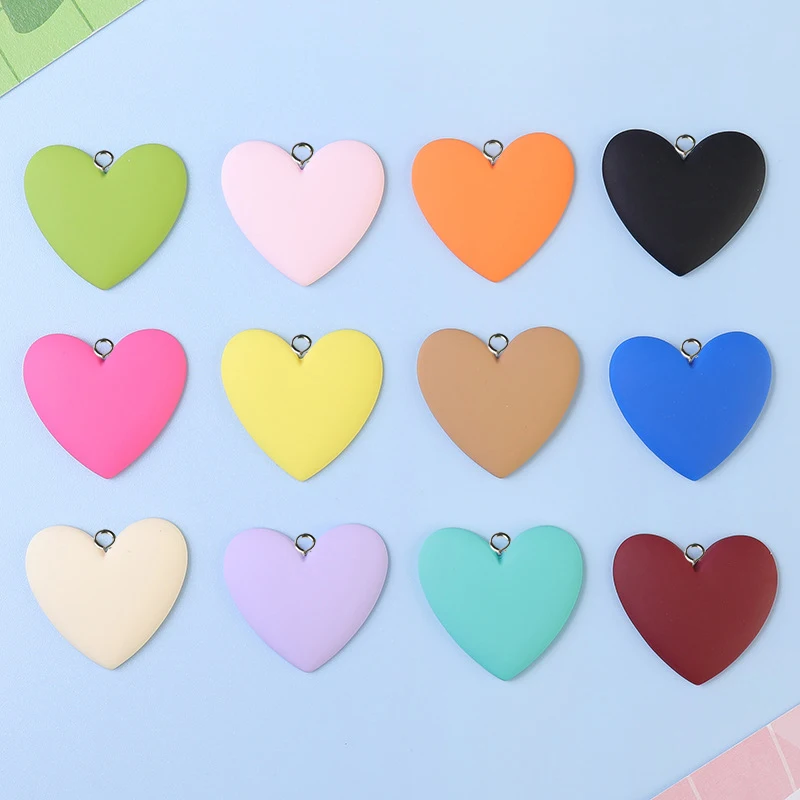 

Resin Accessories Heart Charms for Earring Key Chain Bracelet Pendant Jewelry Findings Making