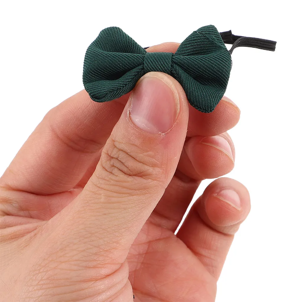 

4Pcs Miniature Cotton Bow Tie Accessories Decorative Neckwear Dress Up Suit Costume Props Mini Wardrobe Bow Ties