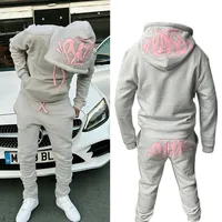 Sy UK Fashion Street Tracksuit y2k Harajuku Men's / Women's Casual Loose Hoodies Pants Hip Hop Sportswear Tops Sports Trousers