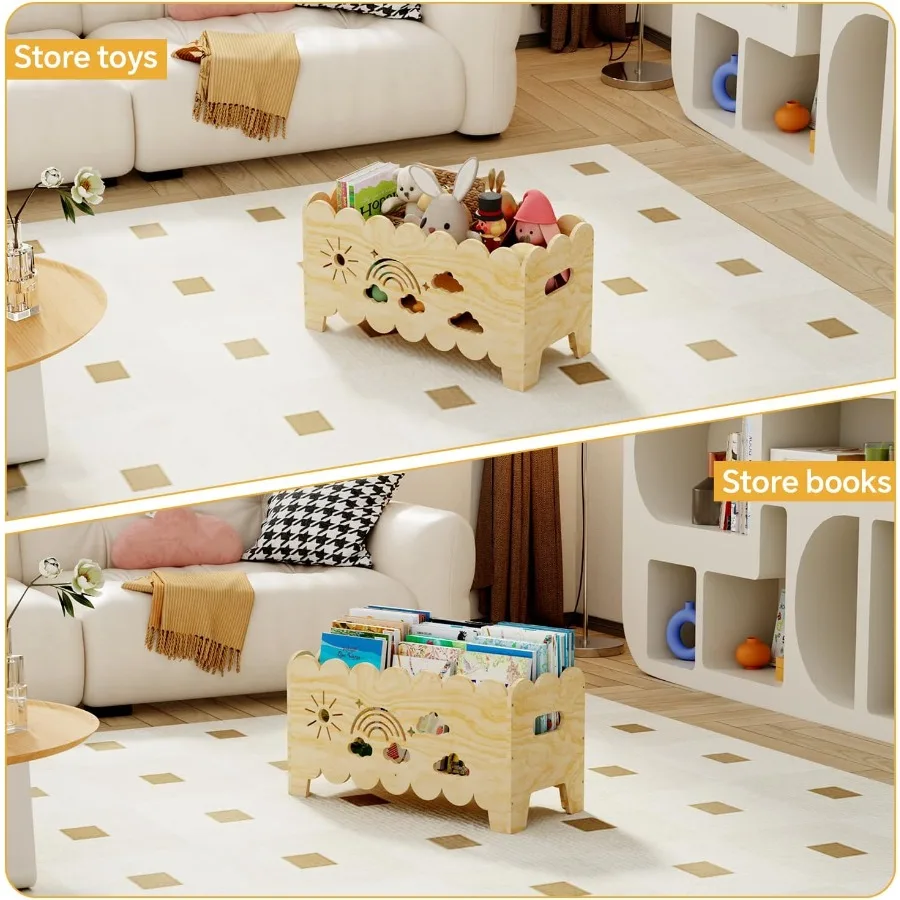 Estante de madeira montessori, estante para quartos, berçário e sala de aula, ideal para armazenamento de livros e brinquedos, livro amigável para crianças