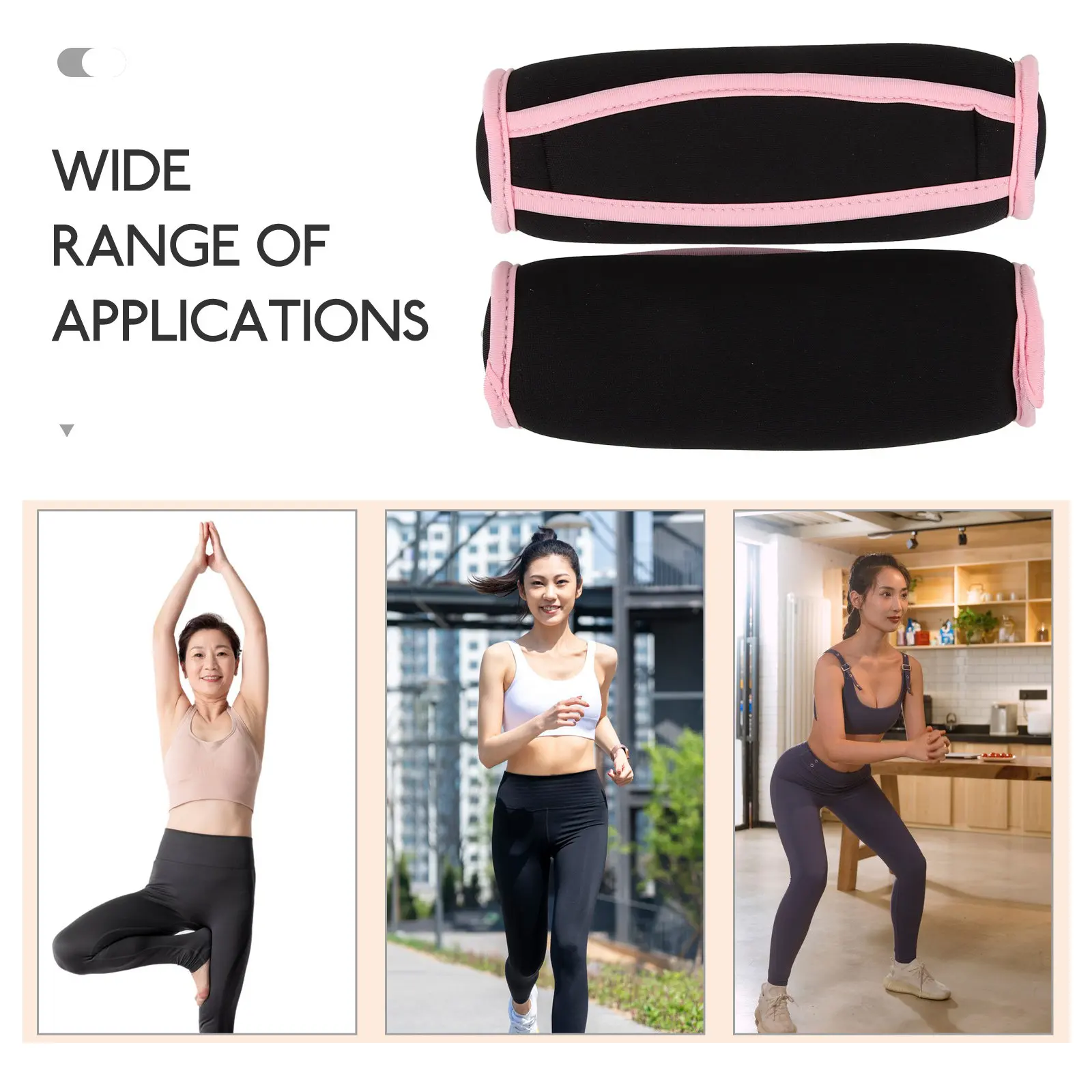 2Pcs Comfort Grip Sandbag Dumbbells Ergonomically Shaped Hand Weights Iron Sand Filled Portable Fitness Equipment for Running - view 2
