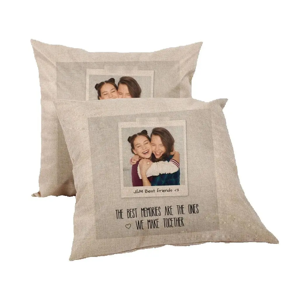 10pcs 45×45cm Linen Bulk Sublimation Pillowcase Blank Pillow Case Cushion Cover