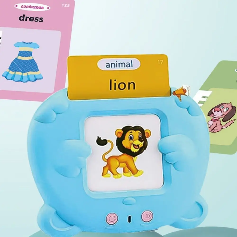 Early Educational Electronic Cards Book Language Learning 112 Cards English Flashcards Animals Reading Talking Flash Cards