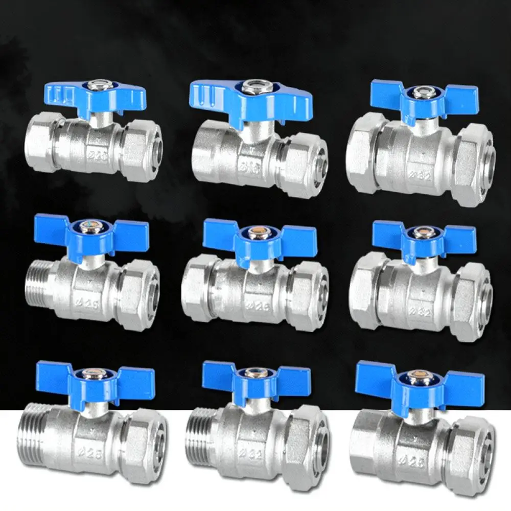 Professional Brass Ball Valve For Composite Piping Connector Plumbing Maintenance Accessory Water Shut Off Regulator