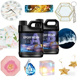 500g/1000g AB Epoxy Resin Glue Set High Clarity Fast Drying High Hardness Adhesive for DIY Jewelry Making