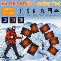 For Electric Heated Jacket Heating Pad 3 Levels USB Electric Cloth Heater Pads Outdoor Themal Warm Winter Heating Vest Pads