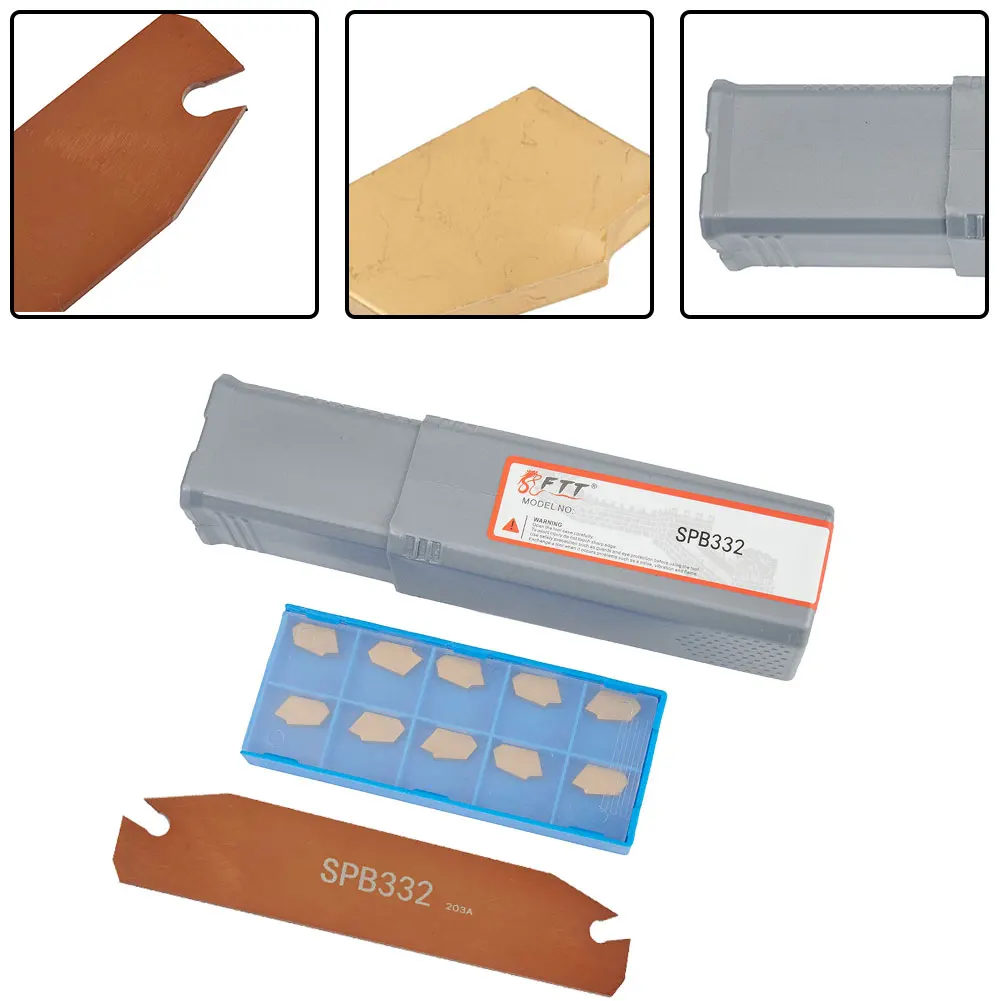 

Industrial CNC Blade Cutting Insert With SPB332 SPB32-3 High Hardness SP300 Cutting Insert Cutting Tool Rod CNC