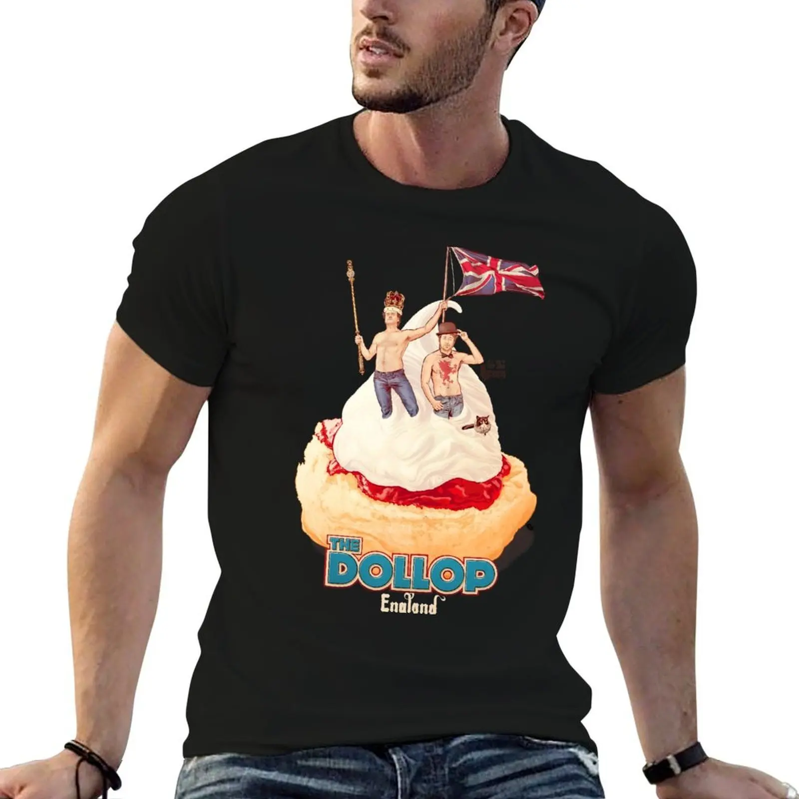 DOLLOP England & the UK: Scone & Jam T-Shirt graphic shirts anime t shirts men t shirts