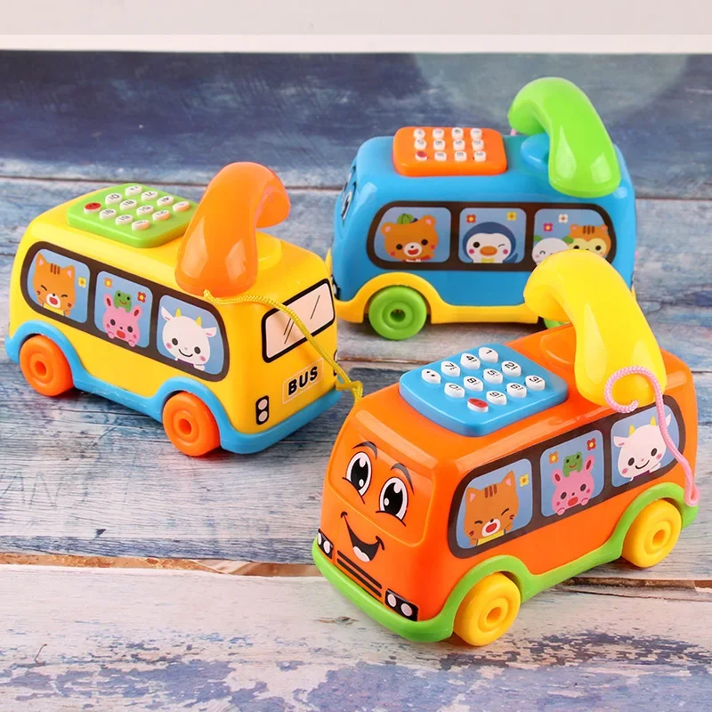 

Baby Toys Music Cartoon Bus Phone Educational Developmental Kids Toy Gift Children Early Learning Exercise Baby Kids Game