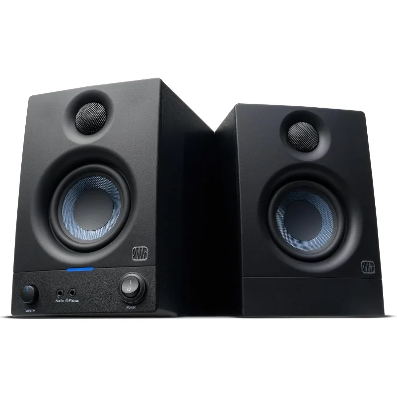 home.Eris 3.5 Monitores de estudio, par: altavoces de monitor activo alimentados para producción musical en el campo cercano, computadora de escritorio
