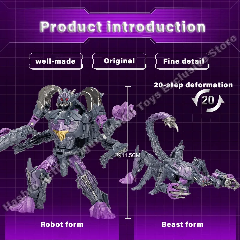 Hasbro Transformers:Rise of The Beasts SS107 Reinforce Scorponok Action Figures Model Toys Collectible Transformable Robot Model