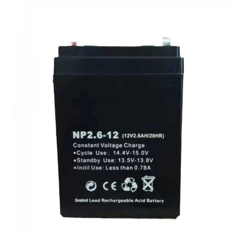 2.6AH 12V Battery Rechargeable Lead-acid Accumulator for Children Toy Car Backup Power Desk LED Light Constant Voltage Charge