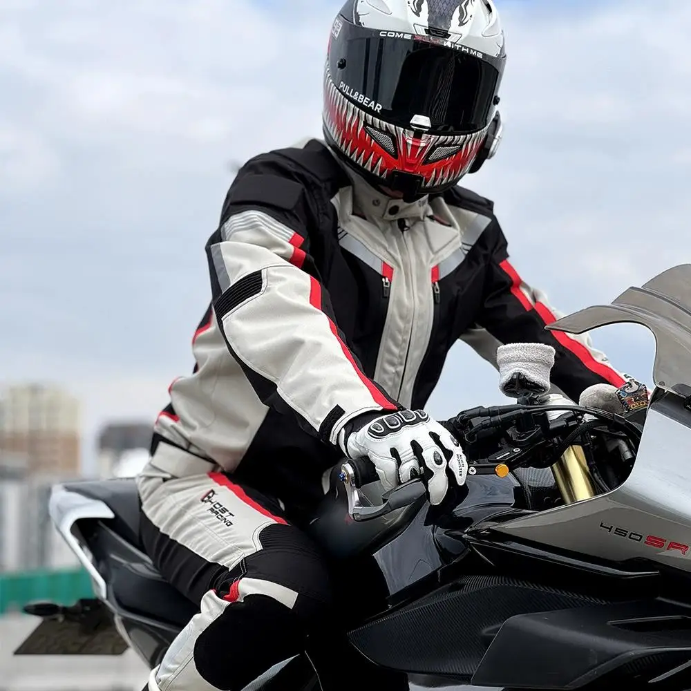 Motorcycle Jacket Motorcycle Pants Men Motocross Racing Jacket Body Armor With Moto Protector Moto Clothing CE Protective Gear - view 6