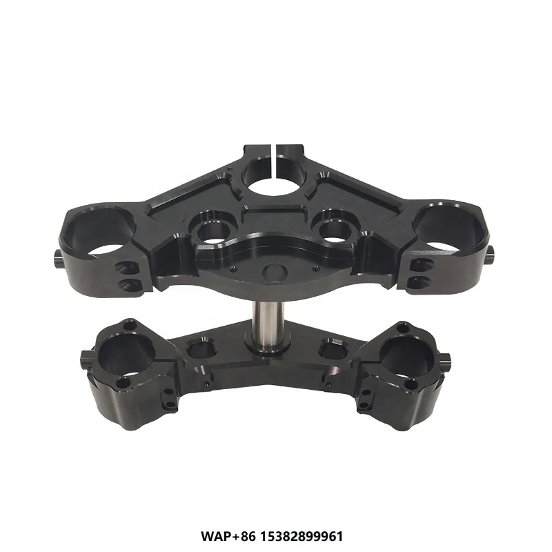 Black3 2015-Later Road Glide Motorcycle Aluminum Triple Tree Set 49mm 2018-UP FLTRXS Top Bottom Clamp ODM Black Aluminum