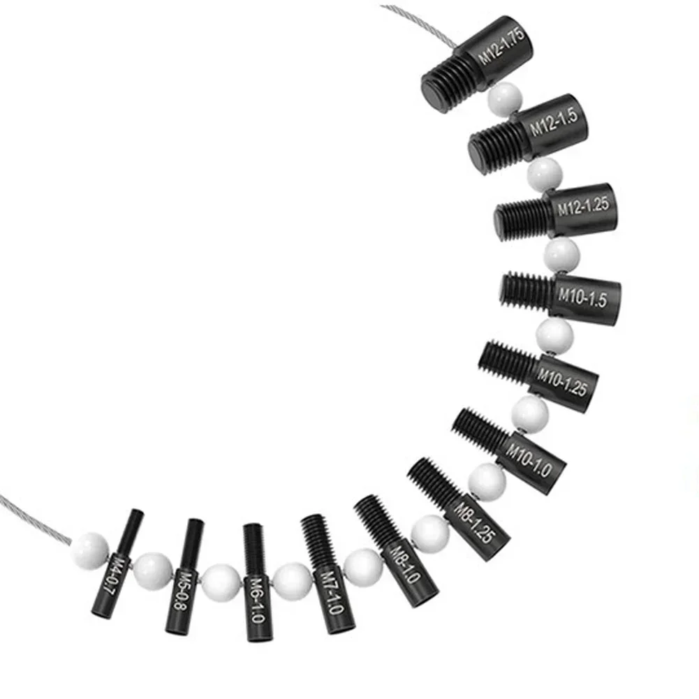 26 Thread Gauge Set for Nut and Bolt Thread Size Identification with Metric and Standards for Repair and Maintenance