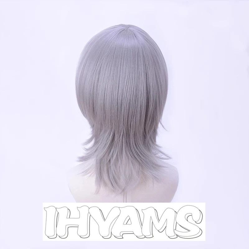 IDOLiSH7 Orikasa Yukito Grey White Short Cosplay Wigs Heat Resistance Fiber