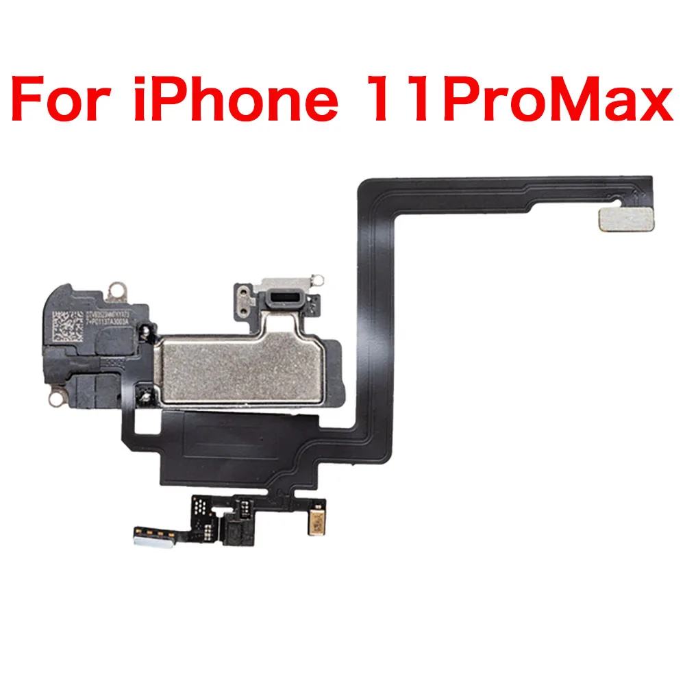 Ear Speaker With Flex Cable Replacement For iPhone 11 12 Mini Pro X XR XS Max Top Earpice With Microphone Light Sensor