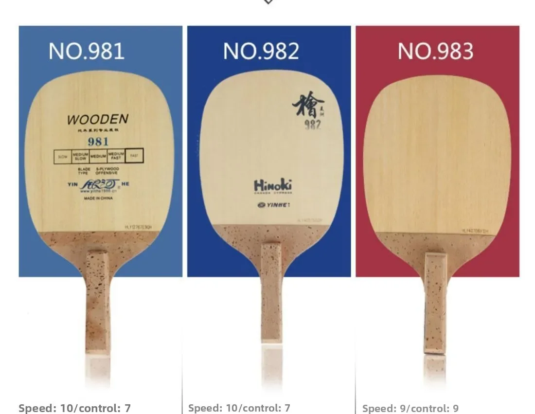 YINHE Tischtennisschläger 988 982 984 985 Hinoki Japanischer Penhold Tischtennisschläger aus Zypresse – Detail 9