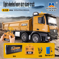 Huina 1536 Rc Legering Dump Truck 1:18 Engineering Voertuig Heftruck Zware Tractor Afstandsbediening Auto Speelgoed Voor Jongens