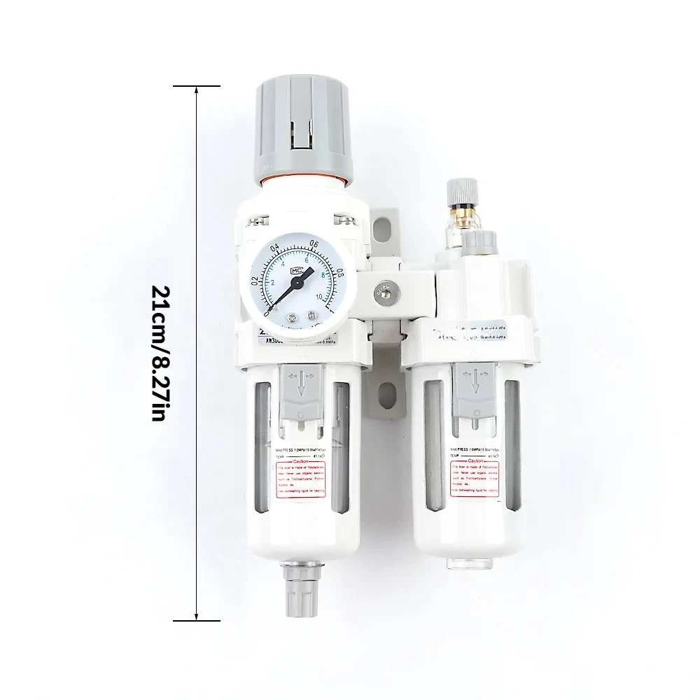 ' Air Compressor, Oil Water Separator Air Filter Regulator Pressure Reducing Valve Semi-automatic Drainage Rugged