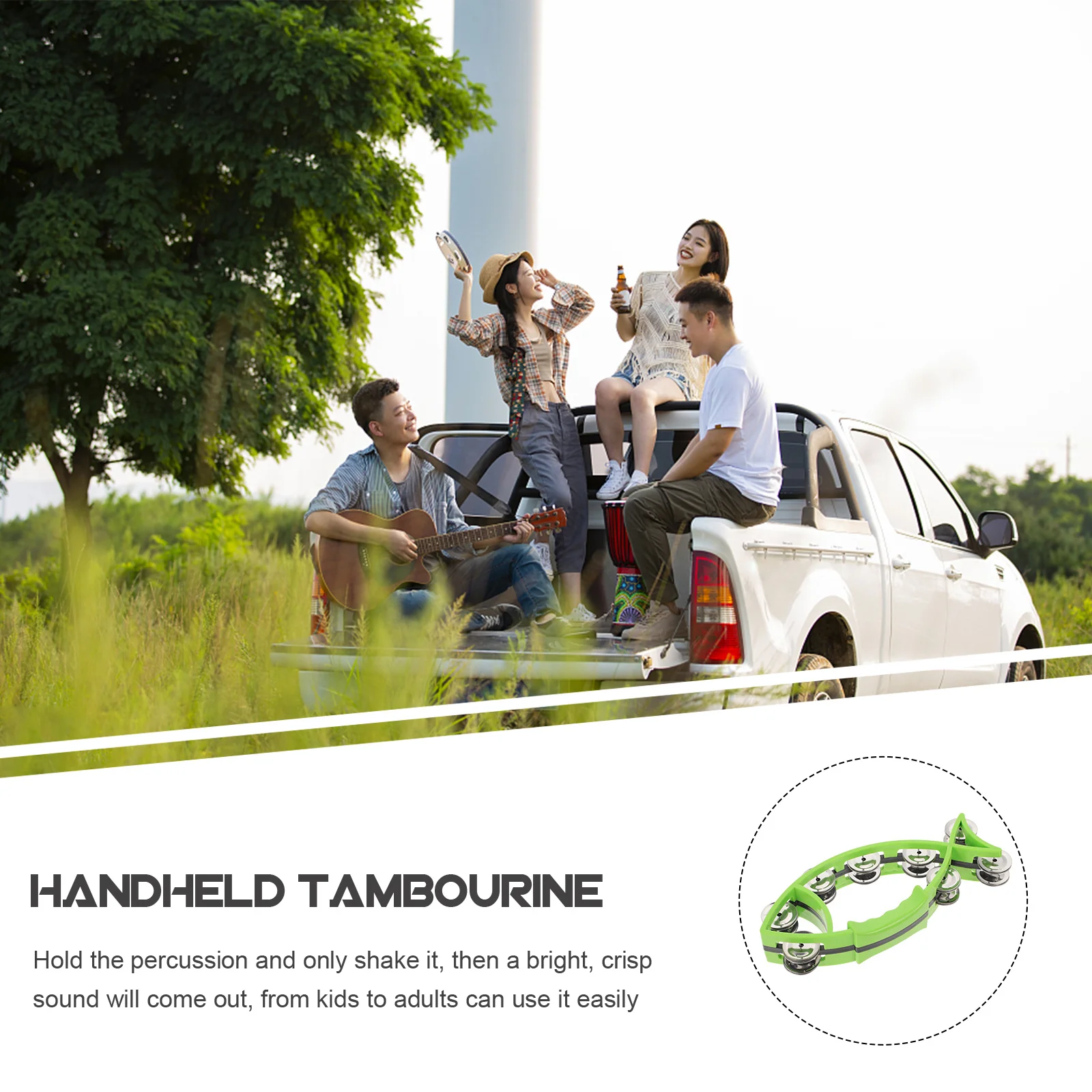 

Fish Shape Hand Bell For Kids Adults Portable Percussion Instrument Creative Music Educational For Stage Performance