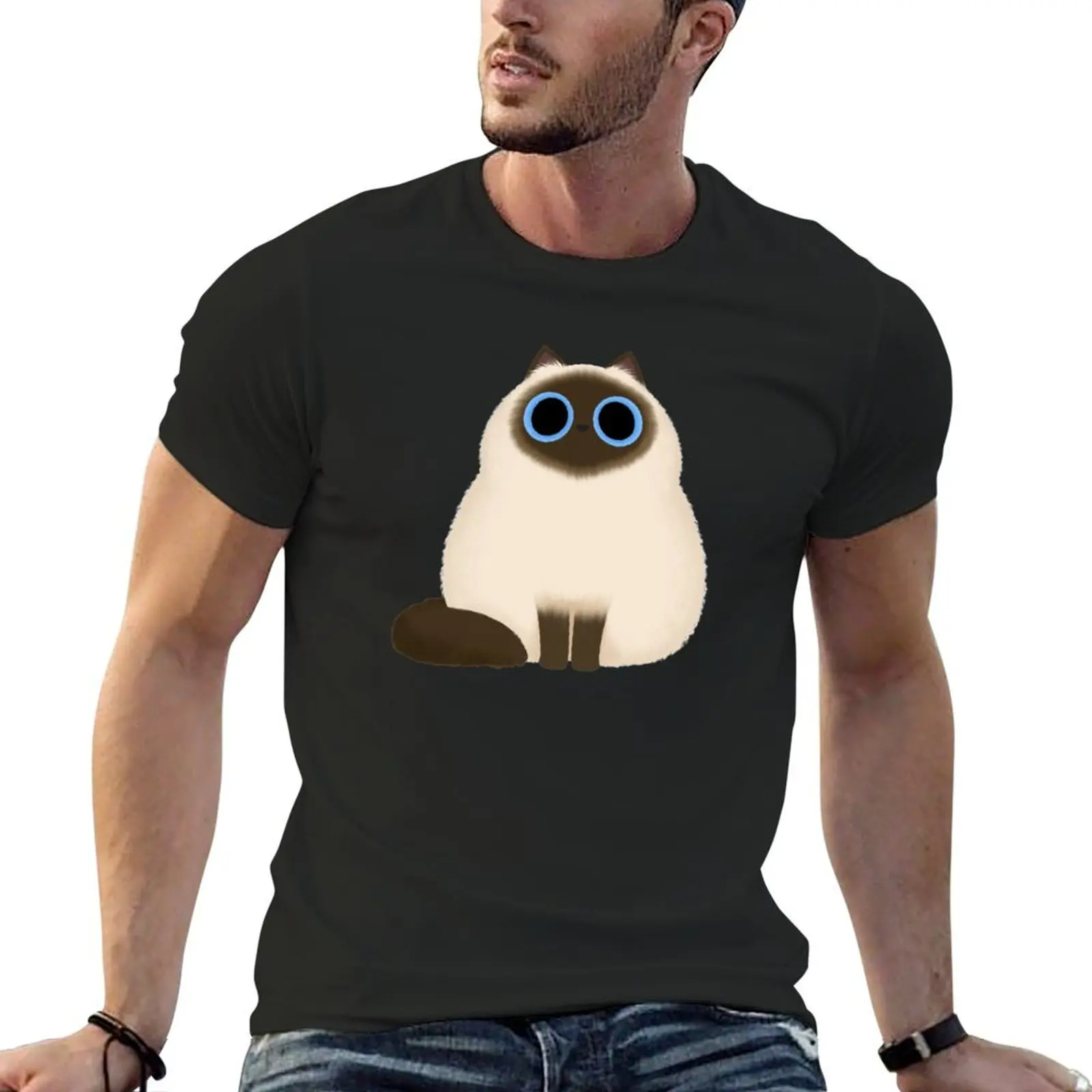 Himalayan Cat T-Shirt plus sizes quick-drying summer tops Men's t-shirts