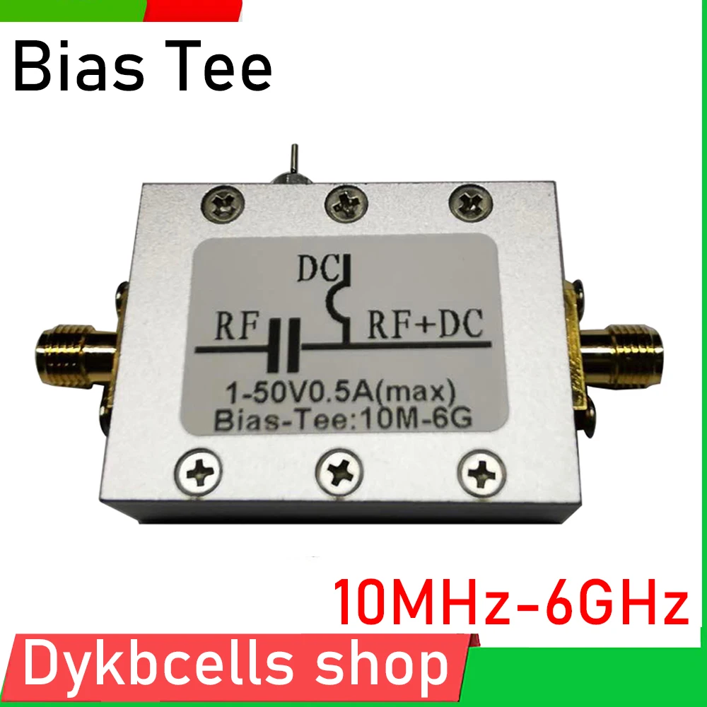 Przesunięcie RF 10MHz-6GHz DC izolowane koncentryczne zasilanie HAM bezprzewodowy RTL SDR LNA niski poziom hałasu wzmacniacz tee sterownik laserowy DC1-50V