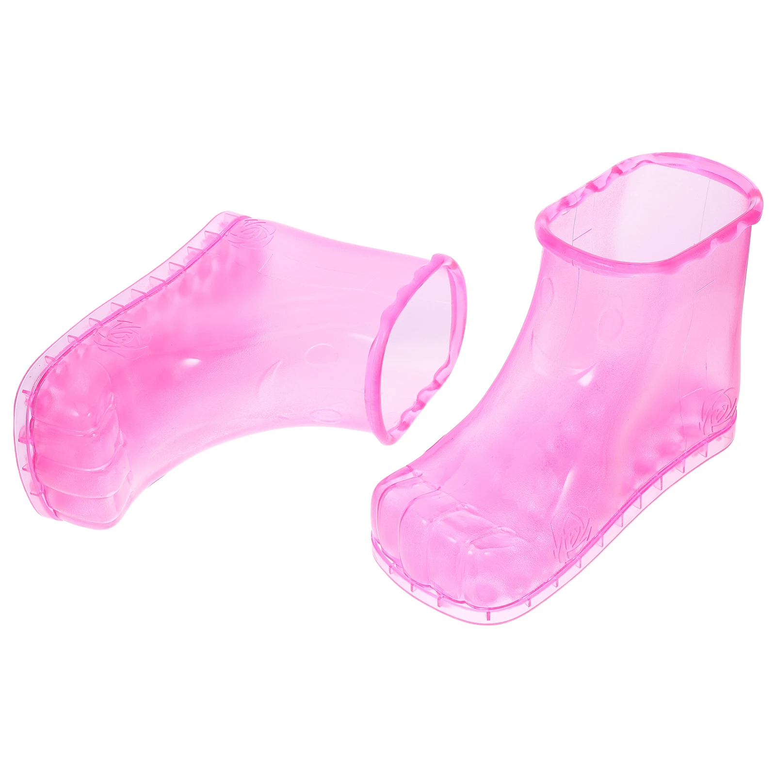 

1Pair Household Foot Soaking Shoes Heat Resistant PVC Foot Massage Boots for Blood Circulation Promotion Water Shoes