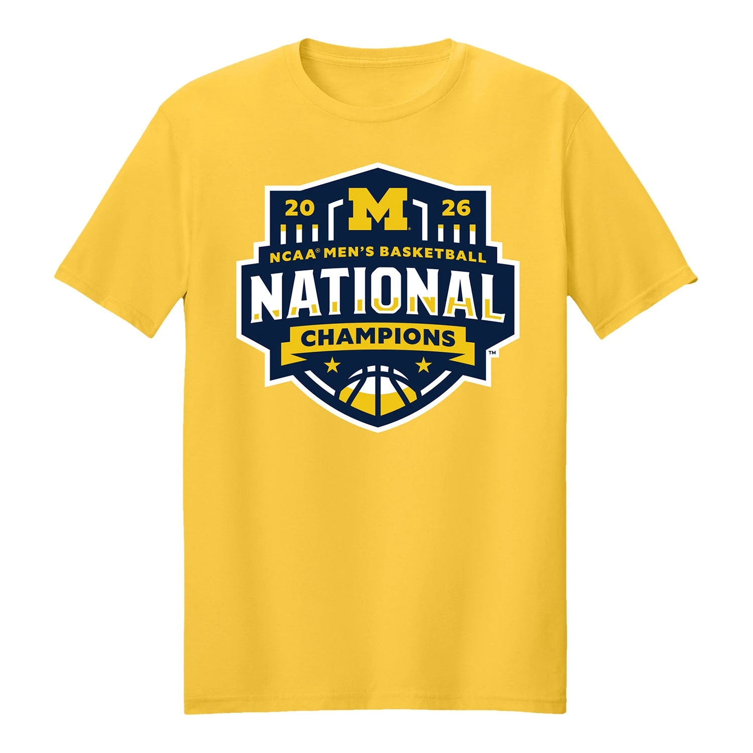 Camiseta del Campeonato Nacional del Equipo de Baloncesto Masculino de los Michigan Wolverines, Ropa de Verano de Algodón, Moda Urbana de Manga Corta