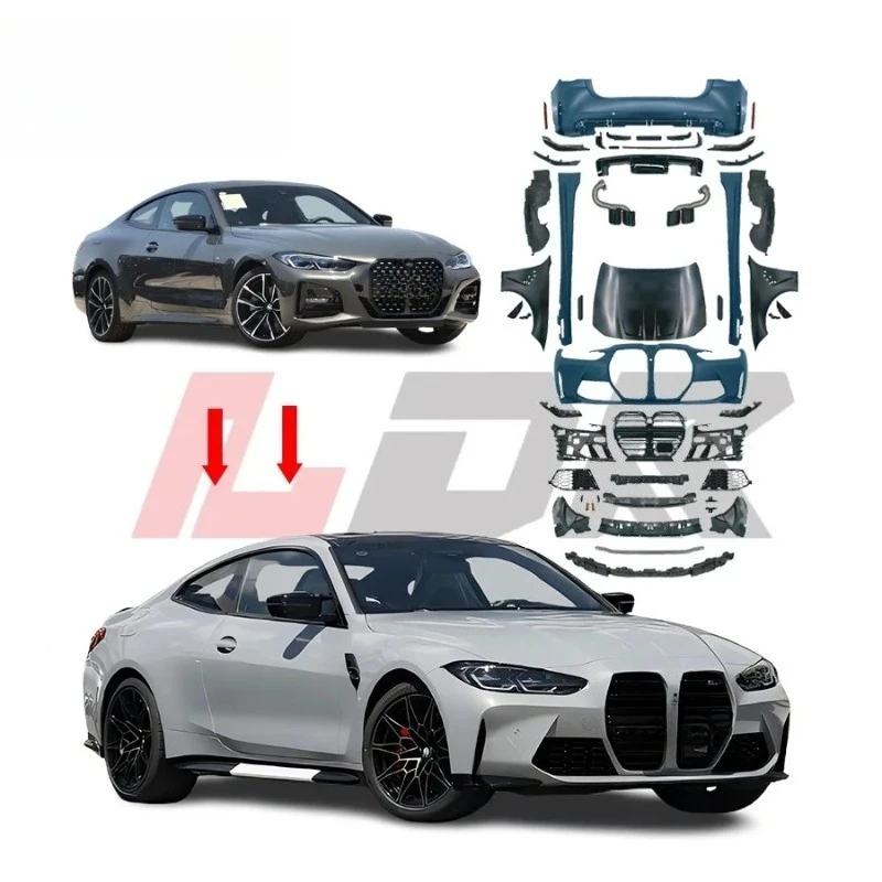 

BR T-For 4 Series G22 2020-2024 Facelift to G82 M4 M-power Bodykit High Quality LED Headlight Bumper Fender Car Accessories