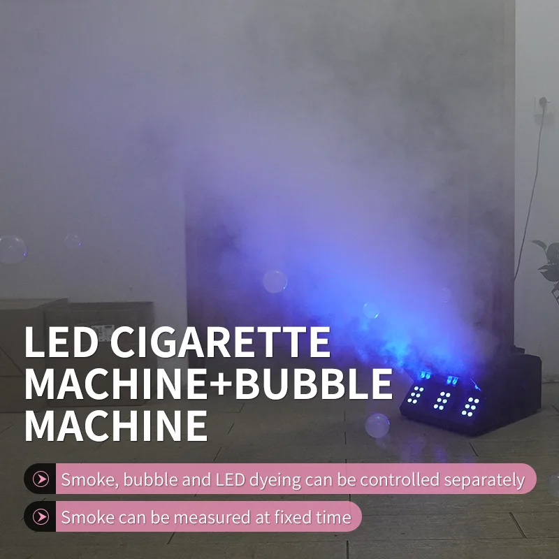 Fog Bubble Machine Led Fog Machine Led Fog Bubble Machine DMX512 Stage Bubble Fog Machine for Party Lights Wedding Club