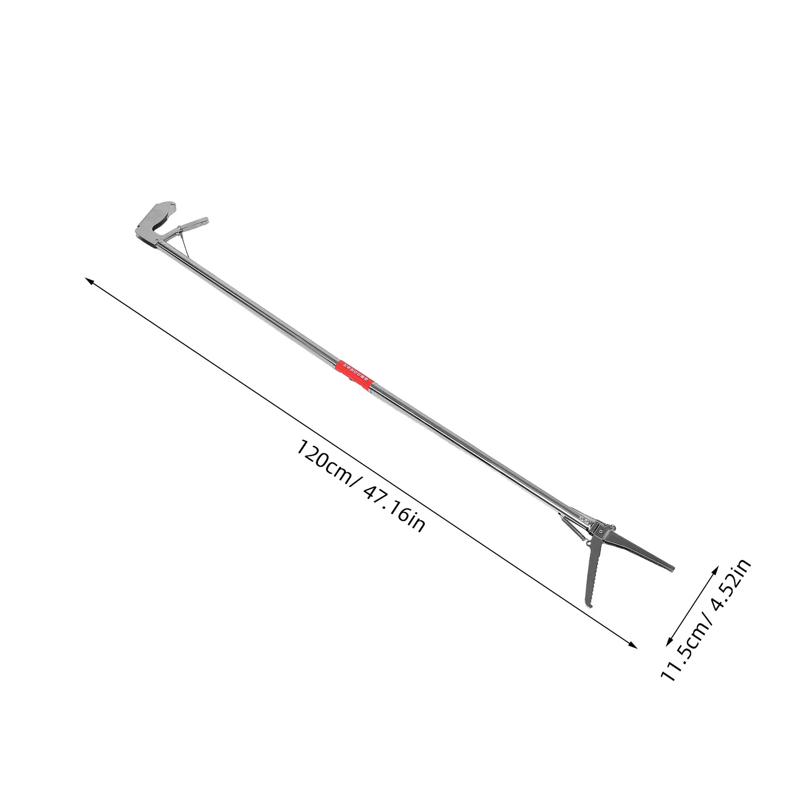 Snake Grabber Tool Stainless Steel Heavy Duty Folding Long Reach Snake Catcher Tongs Crab Fish Gripper Crab Claws