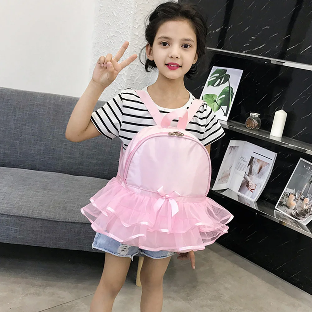 حقيبة ظهر جميلة للأطفال من Ballet Dance Pink خفيفة الوزن ومتينة وسعة كبيرة للملابس وأحذية الهاتف والسفر والرياضة #3