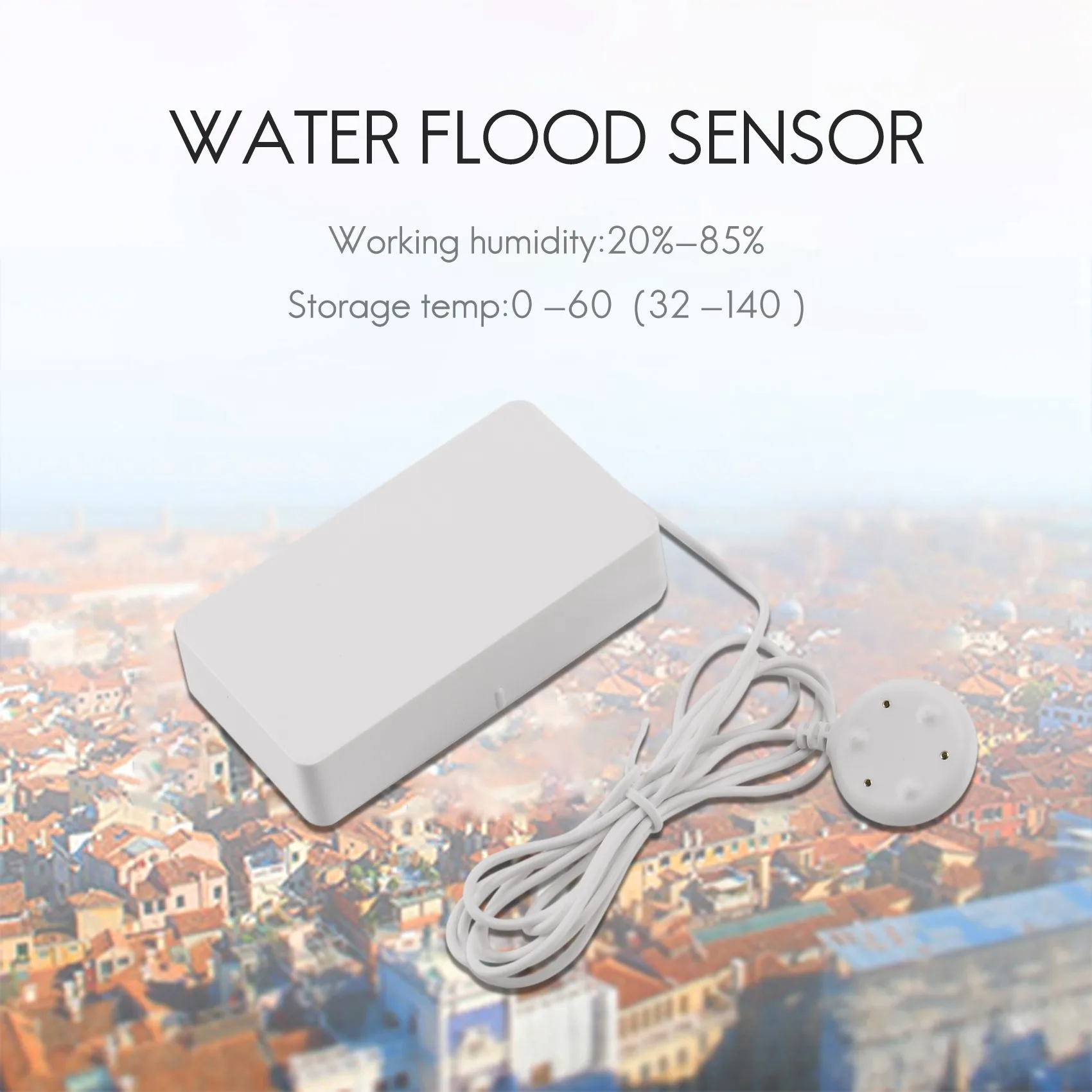 Tuya Smart WIFI Water Flood Sensor Water Leakage Detector Send Alert When Leak is Detected Work with Alexa Google Home