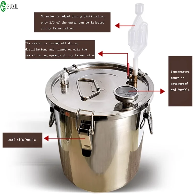 Popular small household essential oil pure dew extraction machine distillation production refining wine brewing steamed wine equ